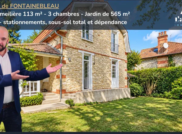 HÉRICY MEULIÈRE DE CHARME, 3 CHAMBRES, JARDIN ET DÉPENDANCE, À 12 MIN DE FONTAINEBLEAU CENTRE