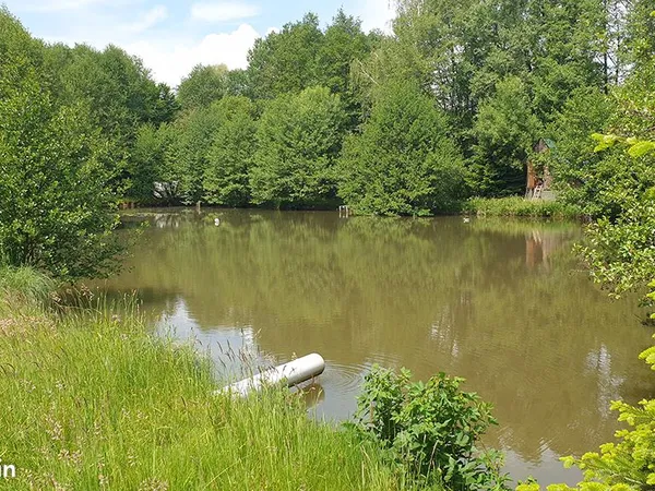 Terrain avec étang