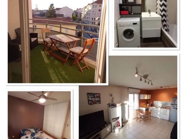 T2 meublé 45 m² - Terrasse 7 m² - Garage fermé - Métro République à 50 m