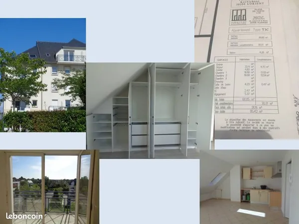 Grand T3 - Lorient (quartier Kerfichant)