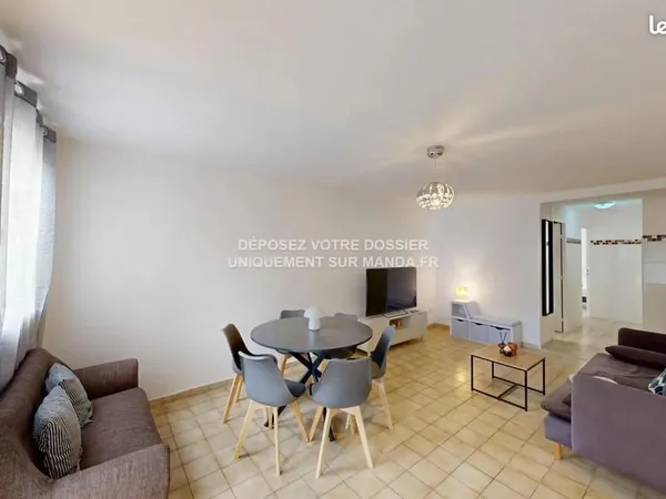 T5 MEUBLÉE DE 93,91 m² - 4 CHAMBRES - MARSEILLE 3e - CHARGES TOUT COMPRIS