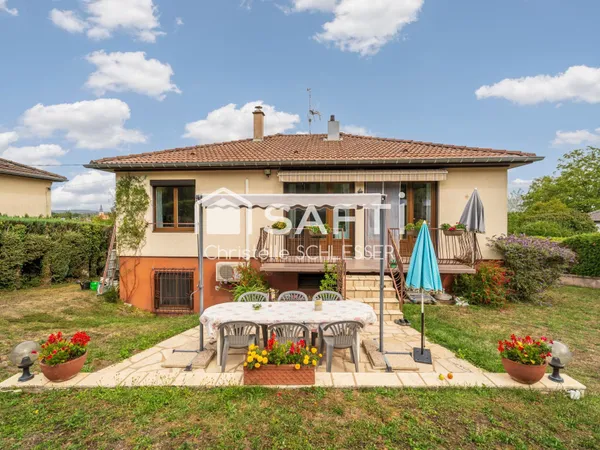Belle maison familiale de 102 m² avec grand jardin et sous-sol complet