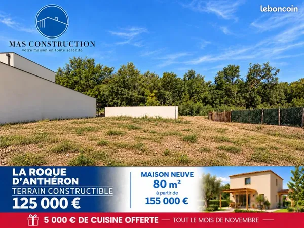 Terrain 423 m² La Roque D Antheron