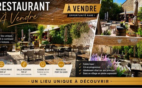 Restaurant patio pont du Gard