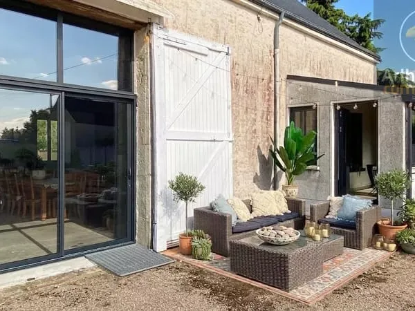 Longère Binas 59 m² + grange à finir 162 m²