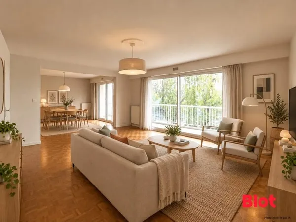 MARRIERE - APPARTEMENT T4 TRAVERSANT - ENVIRON 90m² - DEUX TERRASSES - STATIONNEMENT