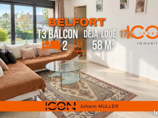Appartement 3 pièces 58 m²