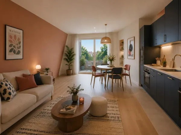 Grand T3 Dernier Etage d'une petite résidence
