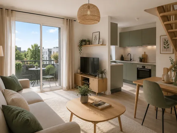 Duplex 2 pièces 55 m²