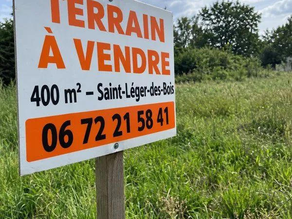 Terrain à vendre 400 m2 saint léger des bois
