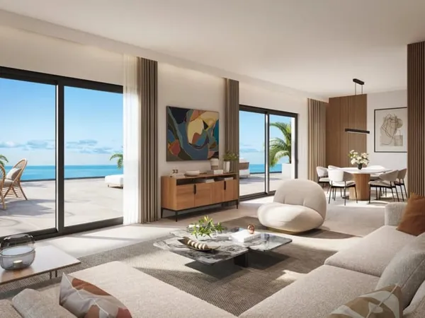 VILLENEUVE LOUBET Plage - Côte d'Azur - vente appartement 4 pièces neuf d'exception - Vue mer