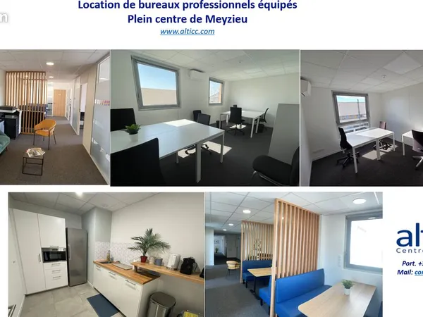 Bureaux meublés 21 m² MEYZIEU