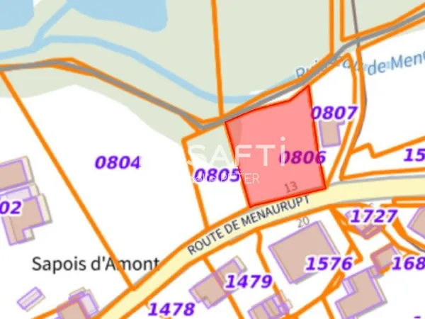 Terrain plat, prêt à bâtir