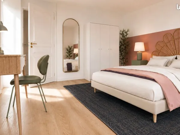 Chambre moderne - 13 m² - Strasbourg - ST109