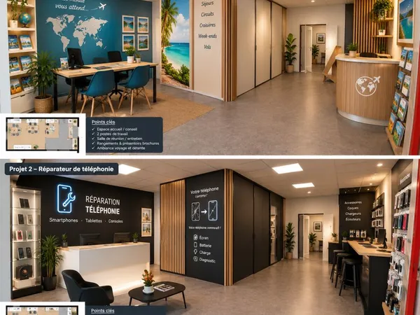 Bureau , local commercial saint Marceau