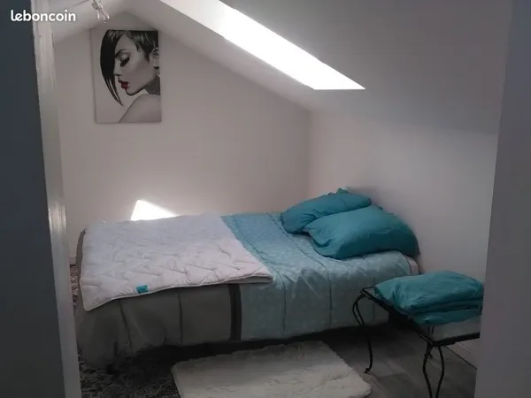 Chambre meublee dans une villa partagee