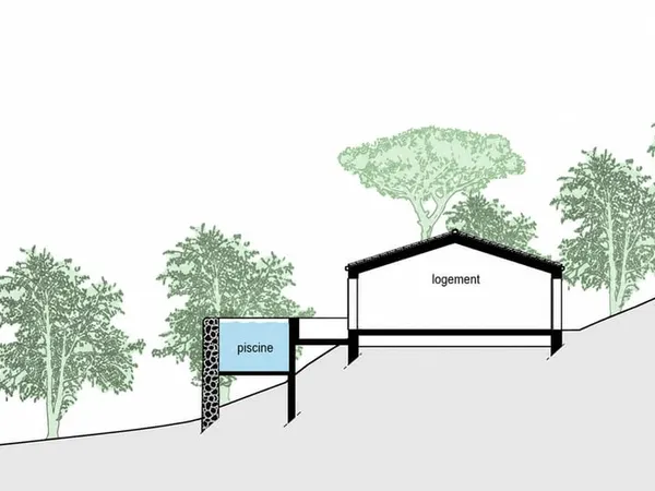 Terrain de 6665 m2 avec PC obtenu pour maison bioclimatique