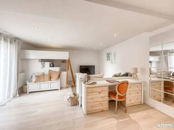 🏡 t1 meublé - rénové - fonctionnel & équipé - d'huison-longueville (91590)