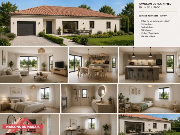 Terrain + maison 100 m²
