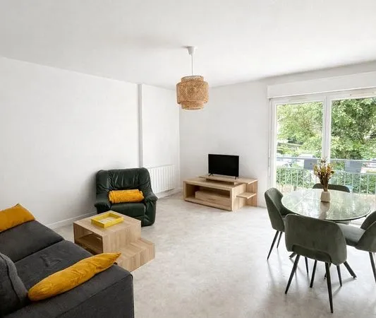 T3 Meublé 71 m² - Mangin / Beaulieu - Calme - Parking