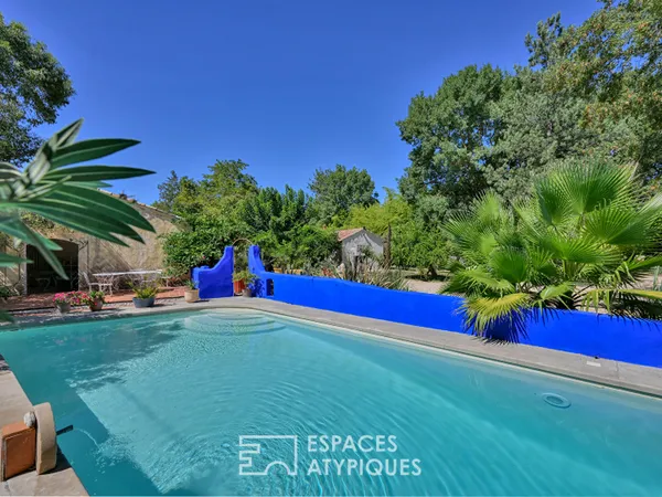 Propriété esprit longère sur 5 hectares aux portes d'Uzès