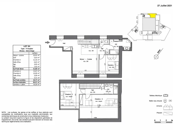 Antibes centre – Duplex 4 pièces en réhabilitation