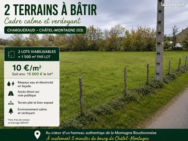 🌿 Terrains à bâtir - Châtel-Montagne