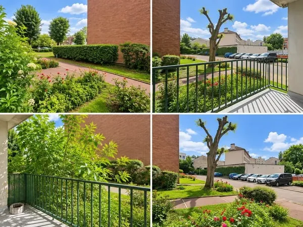 LIVRY-GARGAN - 3 PIÈCES TRAVERSANT AVEC LOGGIA, CAVE ET PARKING - RÉSIDENCE VERDOYANTE. 185 000 € FA