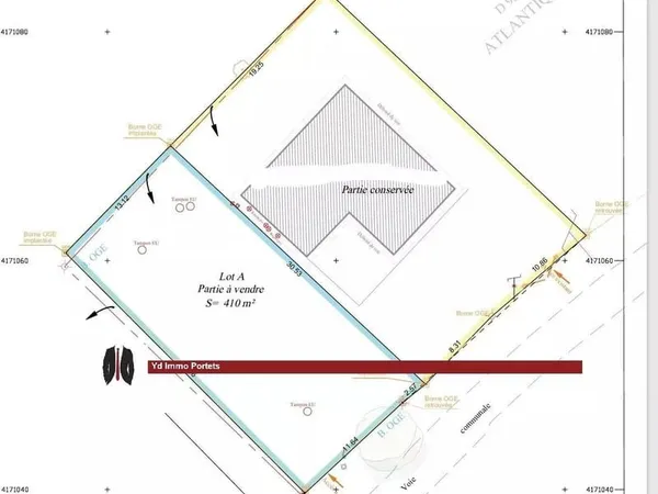 Terrain 410 m²