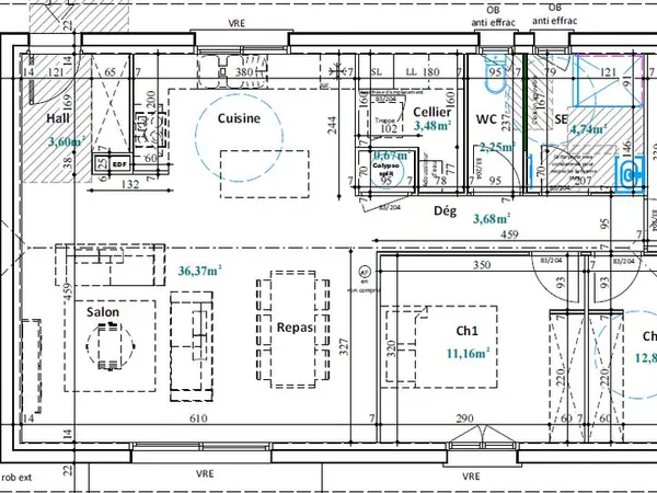 Maison neuve 90 m² - 3 chambres - Vielle-Saint-Girons
