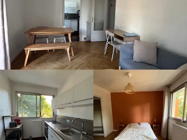 Location T2 avec balcon et vue sur parc - Lyon 6e