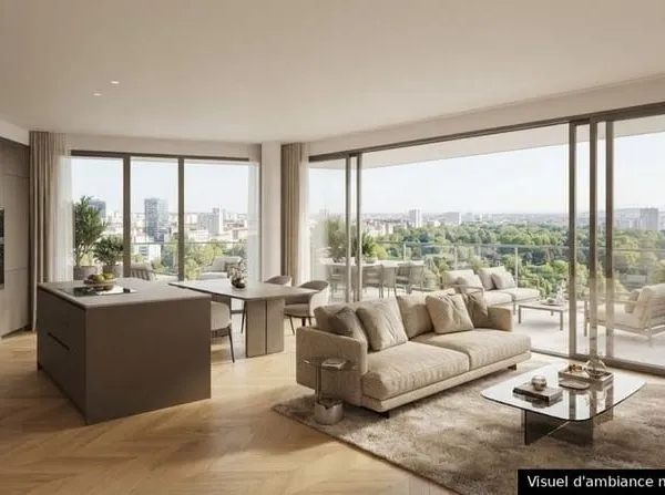 Vue Panoramique pour ce Superbe T5 de 95 m² avec Balcon Plein Sud de 40 m²  Lyon 7e