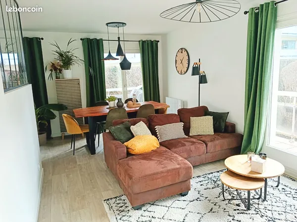 Appartement 3 pièces meublé 70m² avec 3 terrasses + Grand Garage - Hauteurs Brunstatt