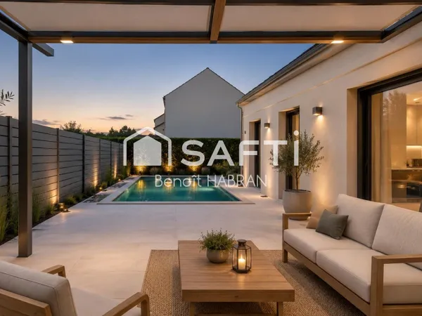 Maison 193m2, 8 pièces 5 chambres, piscine chauffée