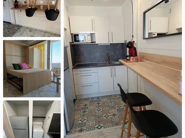 CARNON - Beau Studio bien agencé avec terrasse au 3ème étage