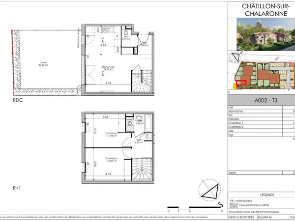 Programme neuf à vendre Châtillon Sur Chalaronne - LOT A002