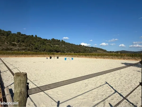 Terrain agricole pour chevaux avec Carrière et abri