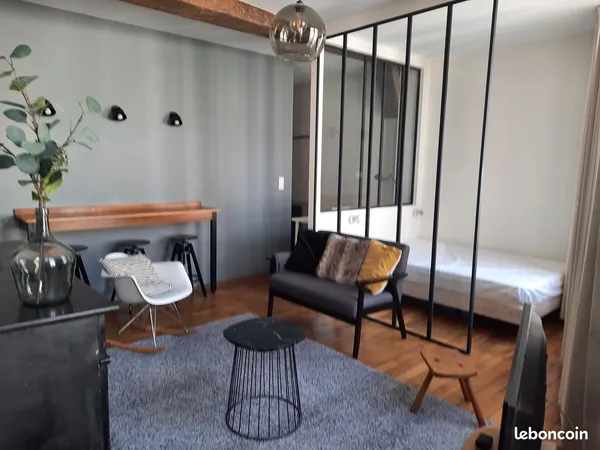 Grand studio meublé 32m² centre ville de Troyes