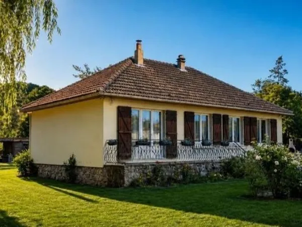 Le Billot : Pavillon de plain-pied 85 m² sur 2 433 m² arboré
