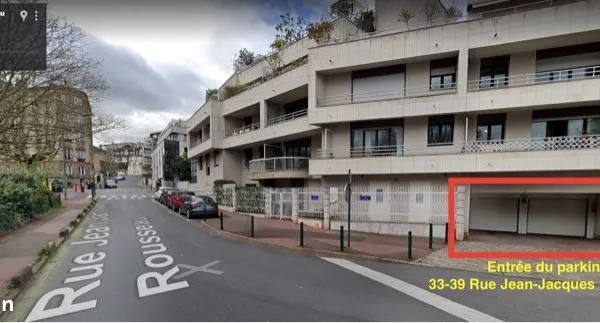 Parking rue Jean Jacques Rousseau à Suresnes