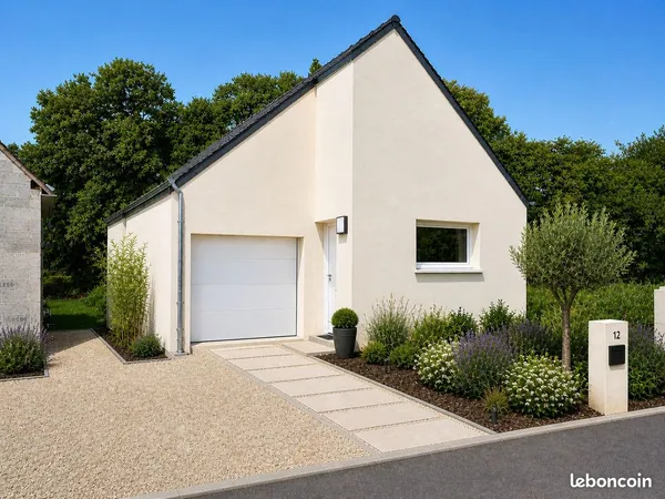 Maison plain-pied 2 chambres & garage