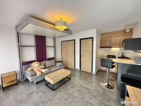 Studio meublé 25 m² - Ambilly - Proche tram et commodités