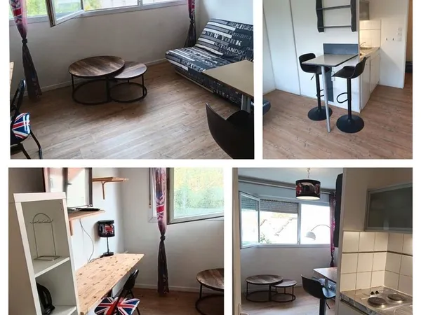 Studio lumineux meublé de 24m2 - Proche université- Toutes charges comprises