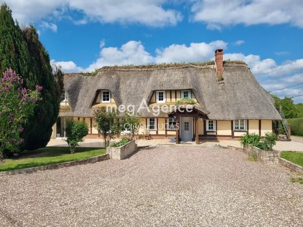 Raivssante chamière de 120m² viable de plain pied dans la campagne de Pont Audemer