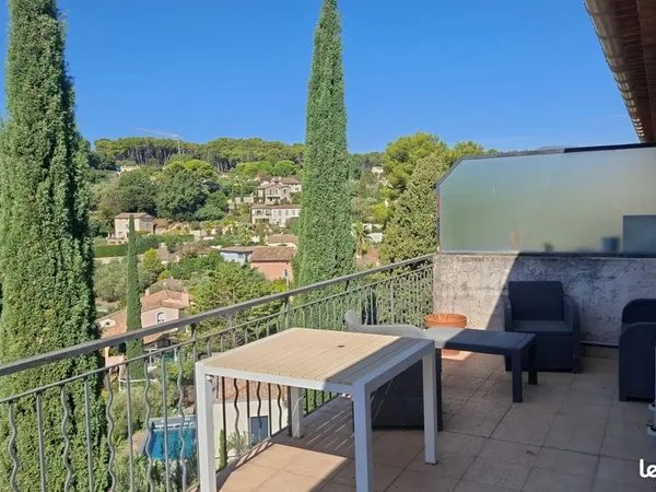 Studio rénové avec grande terrasse, stationnement privatif et cave