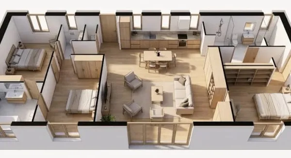 Maison neuve 4 pièces 95 m²