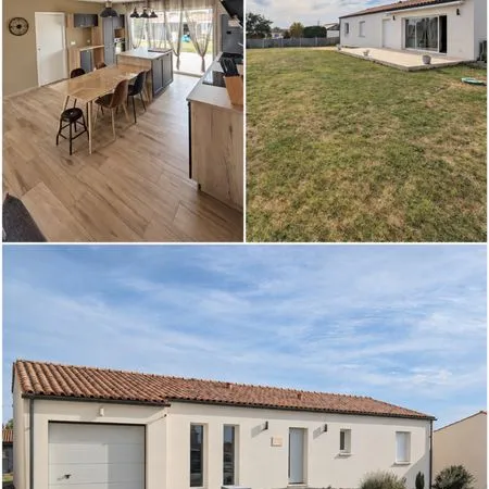 Maison meublée 101 m² - 3 chambres + bureau - DPE A - garage