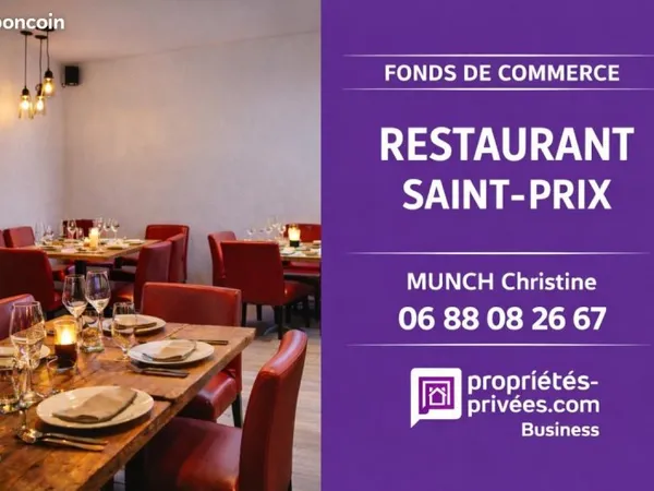 Fonds de commerce restaurant 120 m²