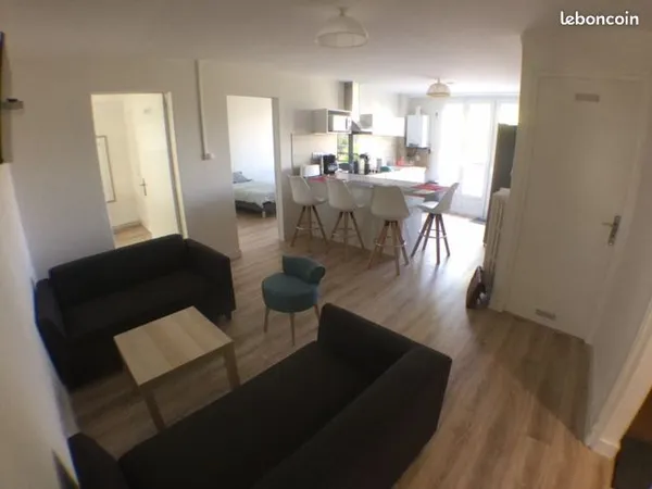 Colocation meublée conviviale avec jardin très bien placée