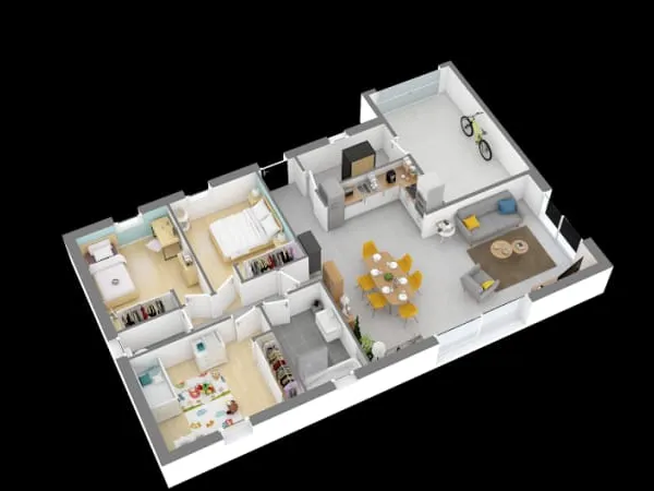 Maison neuve 4 pièces 86 m²